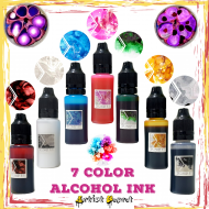 Set 7 Colors Liquid Alcohol ink 15ML