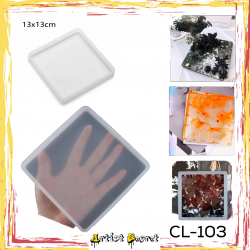 Square silicone mold 13 x 13 cm Square silicone mold 13 x 13 cm