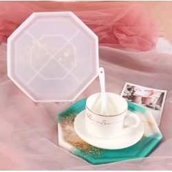 Octagonal silicone mold 19.50×21×1.50 cm