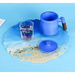 Round zigzag silicone mold large size 32.8 cm