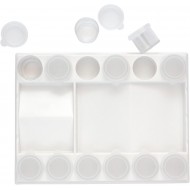 بلتة 12 انبوب شفاف بغطاء لخلط وحفظ الألوان