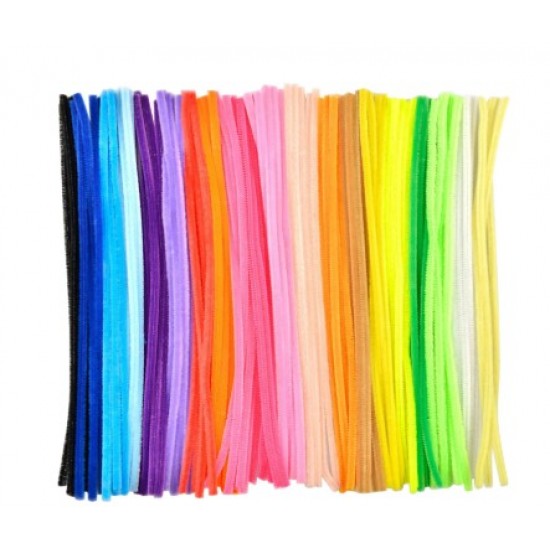 Colorful CHENILLE STEMS set of craft and art supplies 30CM