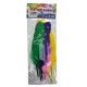 Large colored feathers, 8 pieces per card