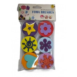 Set of 6 double-sided EVA rubber prints without handles