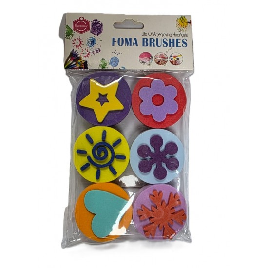 Set of 6 double-sided EVA rubber prints without handles