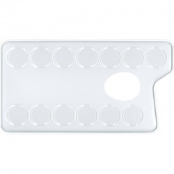 بلتة معدنيه 20*11 مستطيل  13 خانة لخلط الأوان