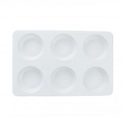 بلتة بلاستك 6 خانات عميقة مقاس 27*18 سم