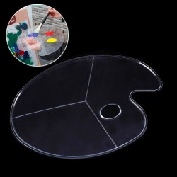 بلته بلاستك 24*30 شفاف بيضاوي 3 خانه وسط سادة