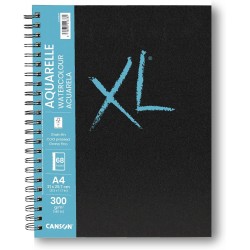 دفتر رسم 29.7*21 -A4 نوت بوك سميك تركواز مائي كولد برس XL سلك جانبي 300 غم غم 68 صفحة 