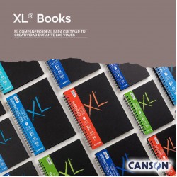 دفتر رسم 29.7*21 -A4 نوت بوك كفر سميك ازرق مكس ميديا XL سلك جانبي 300 غم 68و دفتر رسم 29.7*21 -A4 نوت بوك كفر سميك ازرق مكس ميديا XL سلك جانبي 300 غم 68و