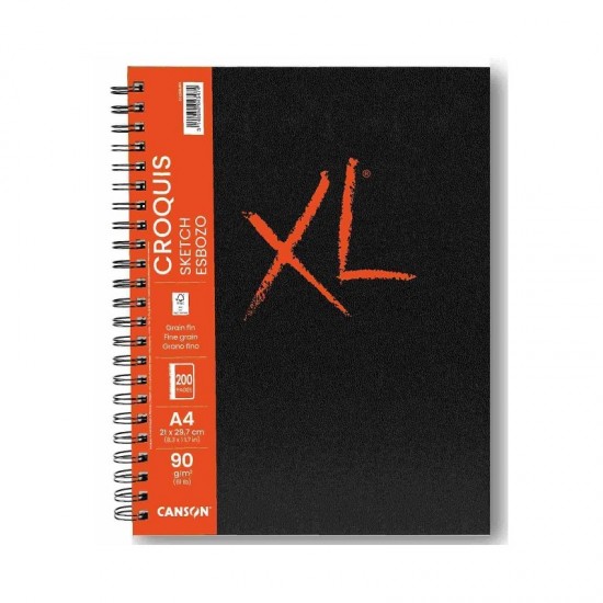 دفتر رسم 29.7*21 -A4 نوت بوك كفر سميك برتقالي سكتش كروكيوس XL سلك 90 غم 200 صفحة دفتر رسم 29.7*21 -A4 نوت بوك كفر سميك برتقالي سكتش كروكيوس XL سلك 90 غم 200 صفحة