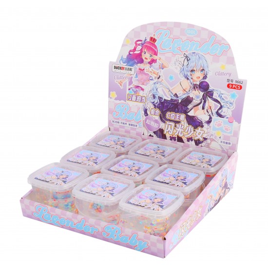 Crystal Slime Clay 230g Clear Glitter