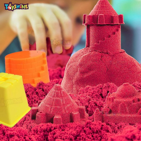 ( 2 kg ) Magic Cotton Sand Play Set with Shaping Tools and Inflatable Mattress