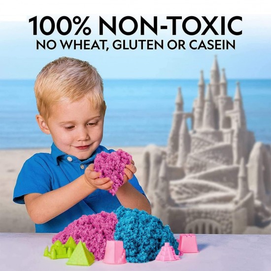 ( 2 kg ) Magic Cotton Sand Play Set with Shaping Tools and Inflatable Mattress