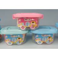 24-color Duckey Play Dough modeling clay + tools: medium oval bucket with colored lid