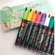اقلام ماركر اكريليك 12 لون عريض 4 ملي لجميع الاسطح