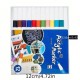 Acrylic markers,12 colors, quick-drying, with a rubber grip, suitable for all surfaces.