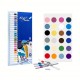 Acrylic markers,24 colors, quick-drying, with a rubber grip, suitable for all surfaces. 