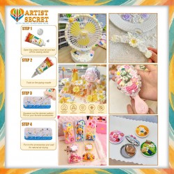 Set of 590 pieces, 32 Colors, 3D Cream Decoden Set of 590 pieces, 32 Colors, 3D Cream Decoden