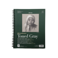 Strathmore A4 Pad Toned Gray ( 22.9X30.5 CM x 50 sheets) 118 g/m2 Gray paper color 400 Series Heavyweight Drawing (9*12 IN)