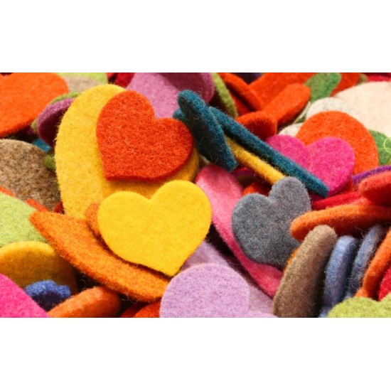 Felt self-adhesive A4 + A3 with Sticker 10 MIX Color fabric for crafts