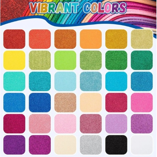 Glitter Rubber 70*100 EVA Foam thickness 2MM for crafts