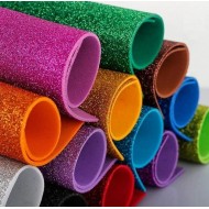 Glitter Rubber with sticker 50*70 EVA Foam thickness 2MM for crafts