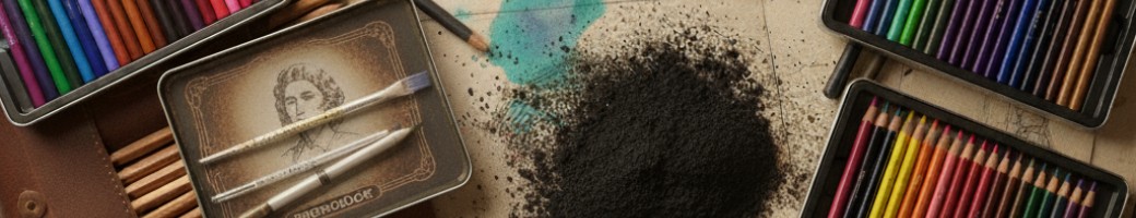 ألوان الخشبية والفحم والرصاص ألوان الخشبية والفحم والرصاص