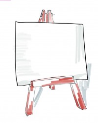 Easel Stand, Canvas & Board