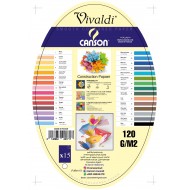ورق فيفالدى ناعم 120 غم A4  باكيت 15 ورقة CANSON