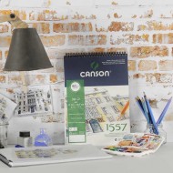 دفتر رسم  كانسون 1557 سلك 180 غم 30 ورقة