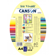 Vivaldi Soft Colored Paper 185 gsm A4 Pack of 10 Sheets 40 Colors CANSON