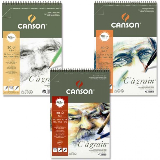 دفتر رسم كانسون 125 غم سلك Ca grain