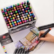 آرت ماركر الوان كحوليه تدرجات براقة ذو رأسين متخصص ماركة تكوه