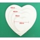 كنفس قلب مقاس 28×30 سم مشدود على خشب