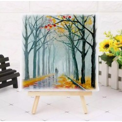 كنفس سادة 20×20 مع ستاند خشب