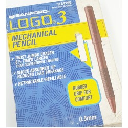 قلم رصاص كبس 0.5 مع محايه لف من سانفورد