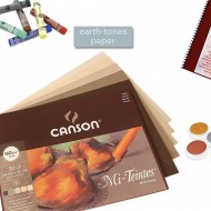 دفتر ميتانس باستل محبب 5 درجات بيج مصمغ  30 ورقة