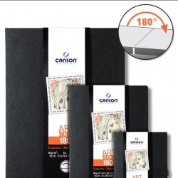 دفتر رسم آرت بوك سكتش 180° اسود فاخر 96غم 80 ورقة CANSON دفتر رسم آرت بوك سكتش 180° اسود فاخر 96غم 80 ورقة CANSON