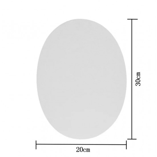 كنفس بيضاوي 20×30 سم مشدود على خشب صغير