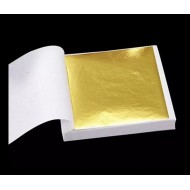 رقائق ذهب مقاس 14*14 سم للتذهيب 50 قطعة