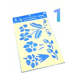 ستانسل 4 اشكال للطباعة زخارف مشكله حجم A4