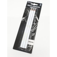 مجموعة 3 أقلام فحم ابيض تدرجات