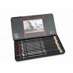 طقم 12 درجة رصاص للرسم والسكتش والجرافيك