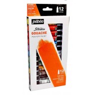 طقم الوان جواش من بيبيو الفرنسية 12 لون 12 ملي.