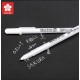 طقم 2 قلم أبيض جيلي رول انك رأس كروي 0.5 من ساكورا اليابانية