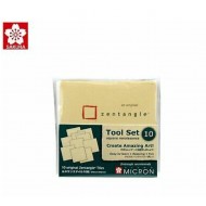 مجموعة 10 ورقات بيج زينتنجل مربعة 89*89 للرسم من ساكورا اليابانية