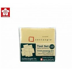 مجموعة 10 ورقات بيج زينتنجل مربعة 89*89 للرسم من ساكورا اليابانية