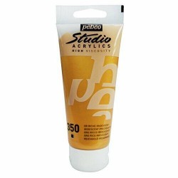 Gold 100ml Acrylic High Viscosity Paints Studio Pebeo French