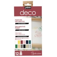 Pebeo Deco Home & Interior Craft Paint Exploration Set 12 x 20ml 757491 